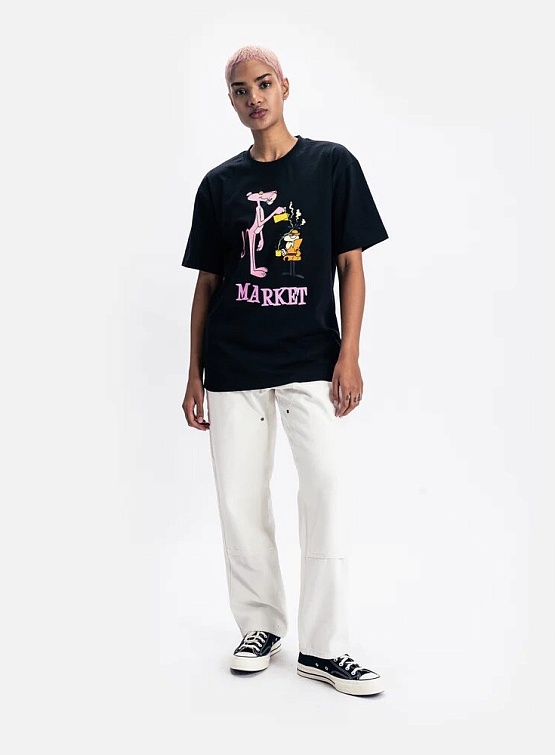 Футболка MARKET Pink Panther Pourover T-Shirt Black