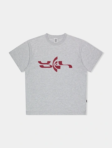 Футболка YESEYESEE Geometric Logo Tee Grey