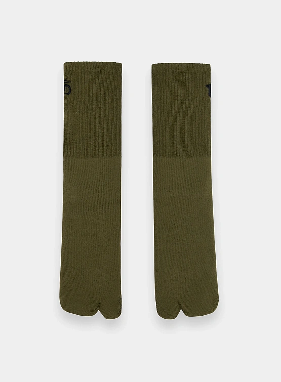 Носки MAHARISHI 1497 Om Temple Tabi Olive/Black/White