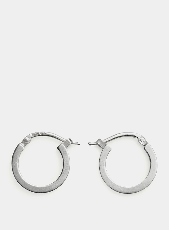 Серьги MM6 Matte Brass Hoop Earrings