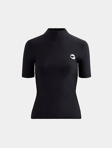 Женская футболка Coperni High Neck Fitted Black