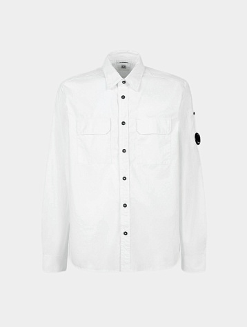 Рубашка C.P. Company Gabardine Buttoned White