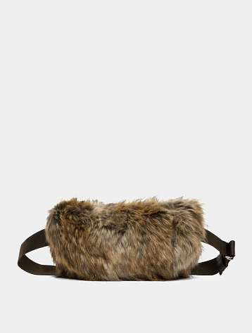 Сумка MM6 Maison Margiela Faux Fur Belt Bag Brown