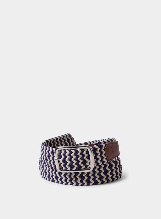 Ремень Butter Goods Braided Belt Navy