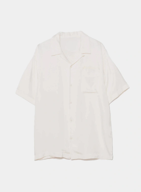 Рубашка MAHARISHI 6098 Tiger Dragon Camp Collar Ecru