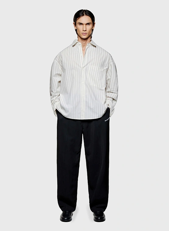 Рубашка MKI MIYUKI ZOKU Box Dress Off White Stripe