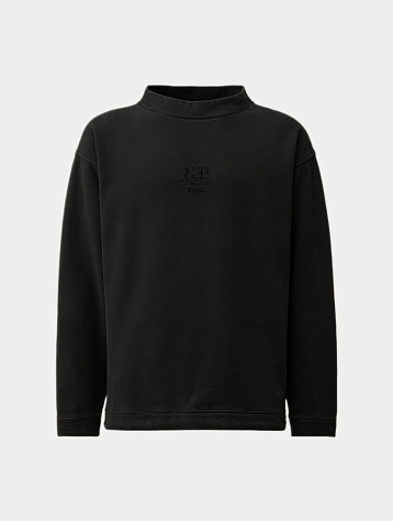 Свитшот C.P. Company Diagonal Fleece Boxy Black Sand