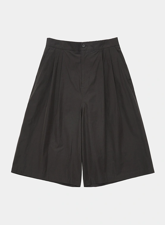 Шорты AMOMENTO Two Tuck Wide Shorts Charcoal