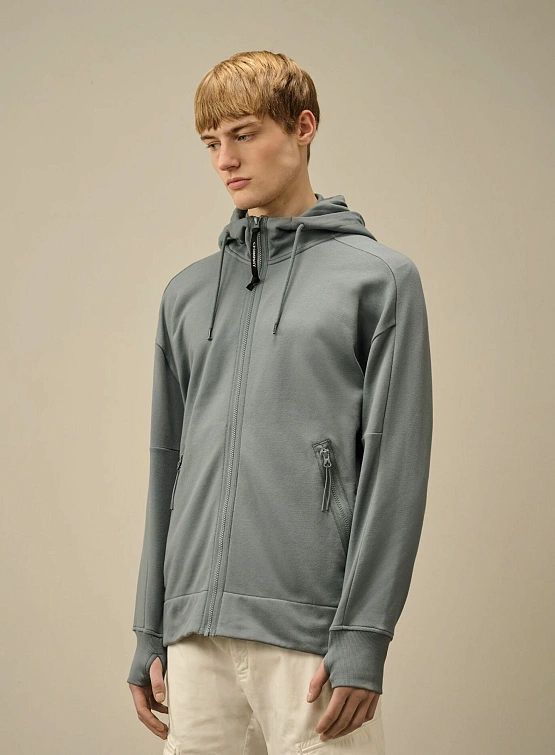 Зип-худи C.P. Company Diagonal Raised Fleece Stormy Weather