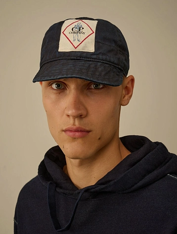 Кепка C.P. Company 3/4 Plated Denim Logo Cap