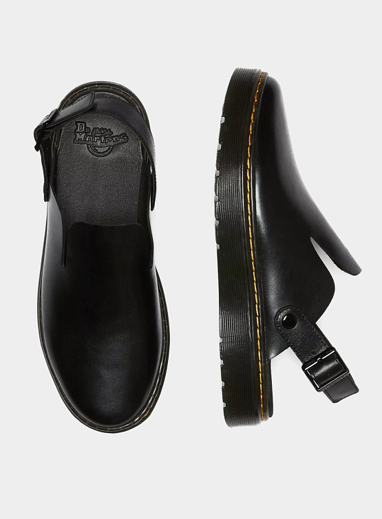 Сабо Dr. Martens Carlson Lusso Leather Black