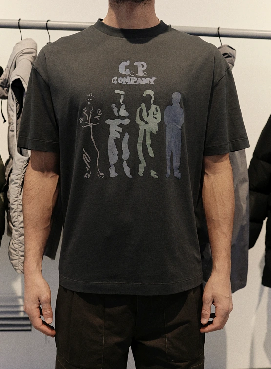 Футболка C.P. Company 30/1 Jersey British Sailor Dark Shadow