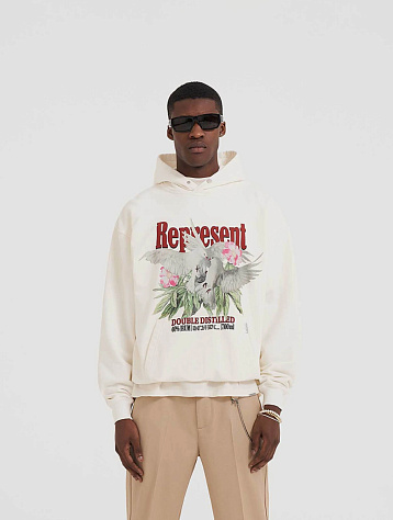 Худи Represent Clo Double Distilled Flat White