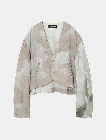 Жакет UNDERCOVER Linen Collarless Cropped Natural Base