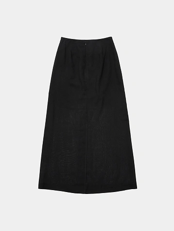 Женская юбка AMOMENTO Sheer Maxi Long Skirt Black