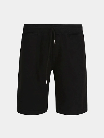 Шорты C.P. Company Cotton Diagonal Fleece Logo Black