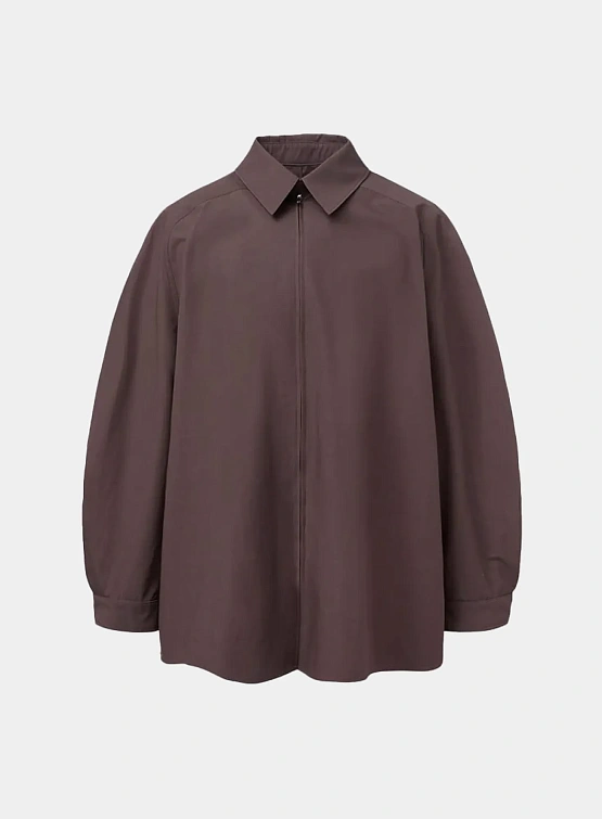 Овершот AMOMENTO Raglan Oversized Zip-Up Burgundy