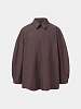 Овершот AMOMENTO Raglan Oversized Zip-Up Burgundy