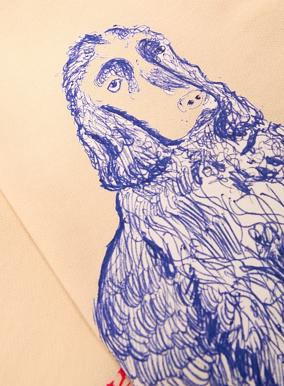 Свитшот Song for the Mute "Sketchbook" Relaxed Ivory