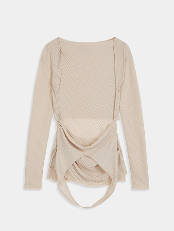 Женский топ OPEN YY Pleats Convertible Cream