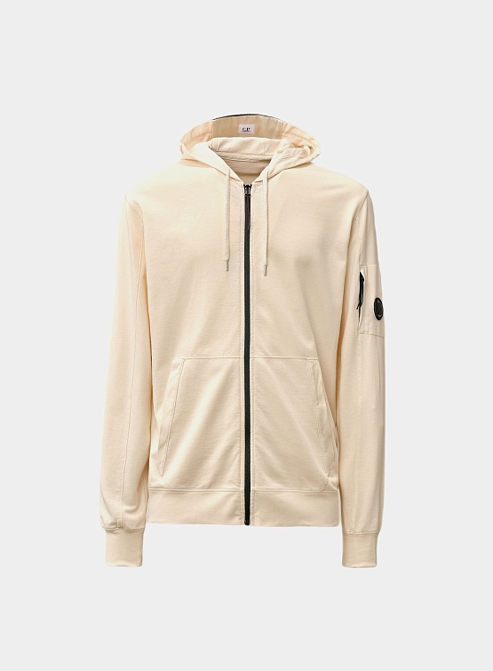 C.P. Company Light Fleece Zipped Hoodie Pistachio C.P. Company Studio Slow