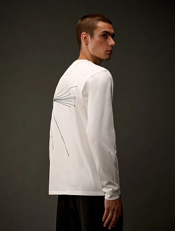 Лонгслив C.P. Company Metropolis Series Mercerized Gauze White