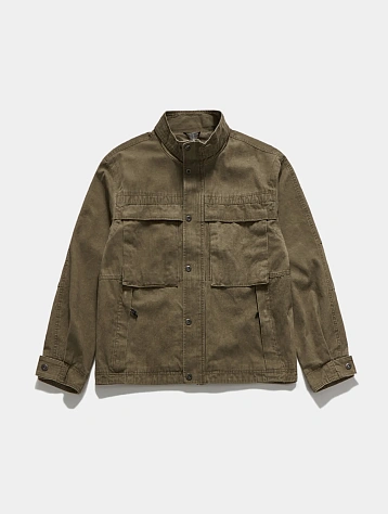 Овершот UNAFFECTED Stand Collar Washed Dusty Beige