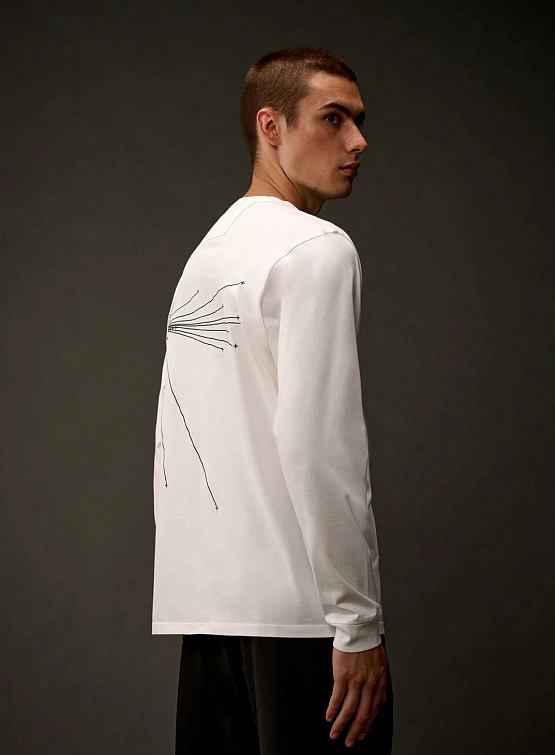 Лонгслив C.P. Company Metropolis Series Mercerized Gauze White