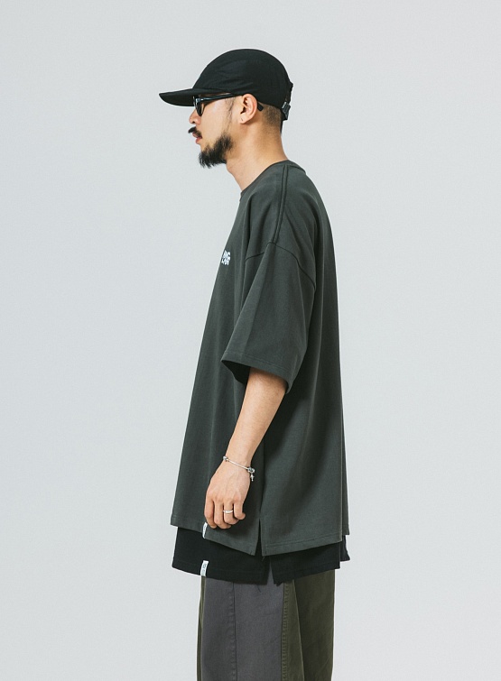 Футболка ANGLAN Stack Logo Half Tee Khaki