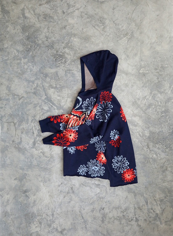 Худи Bluemarble Jacquard Hooded Jumper Navy