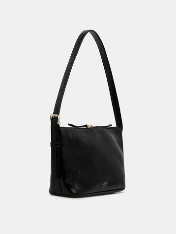Сумка A.P.C. Vera Shoulder Crinkled Leather Noir