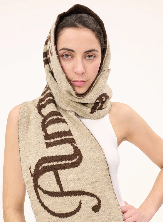 Шарф Carne Bollente Amour Toujours Beige