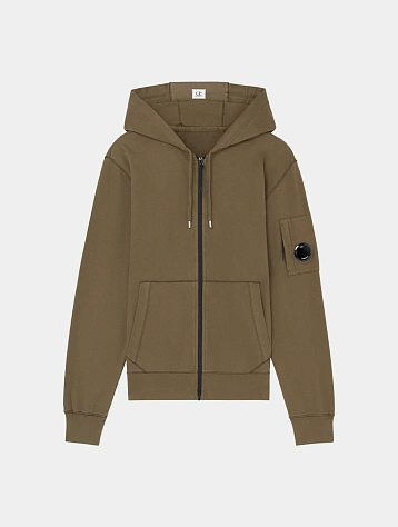 Зип-худи C.P. Company Light Fleece Full Zip Ivy Green