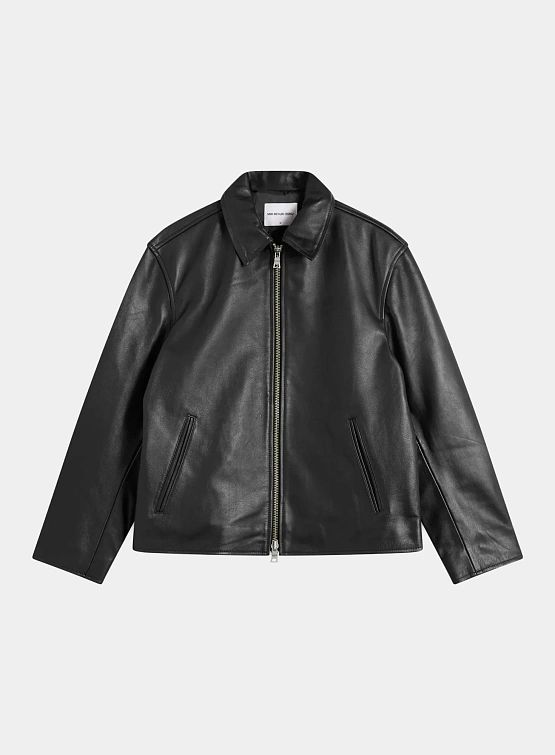 Кожаная куртка MKI MIYUKI ZOKU Cropped Leather Rider Black