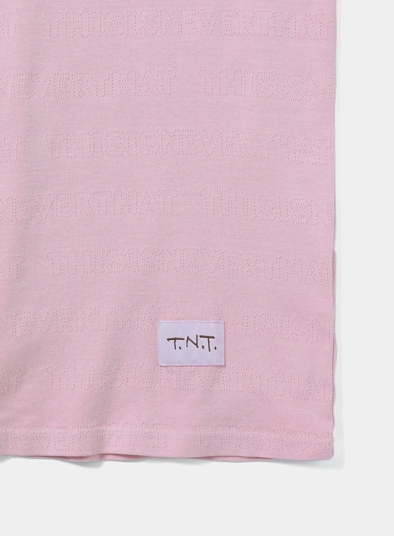 Футболка thisisneverthat TNT Jacquard Tee Pink