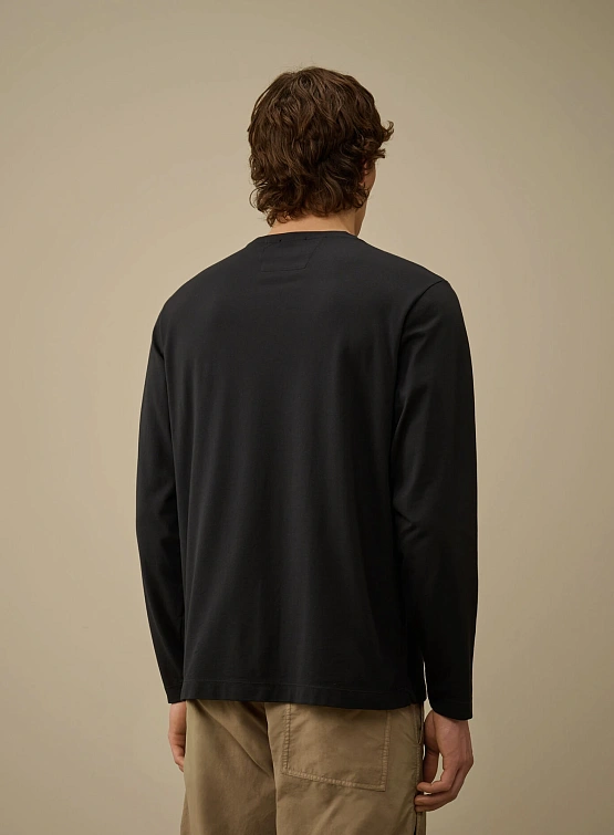 Лонгслив C.P. Company Tacting Piquet Black