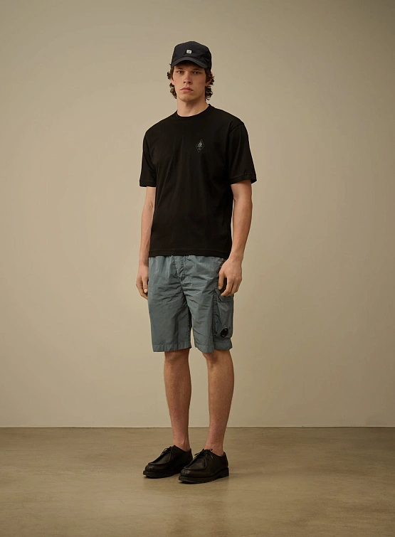 Футболка C.P. Company No Gravity Jersey Logo Black