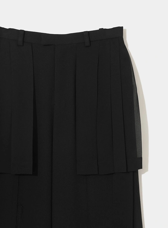 Женские юбка-брюки UNDERCOVER Straight Georgette Pleated Black
