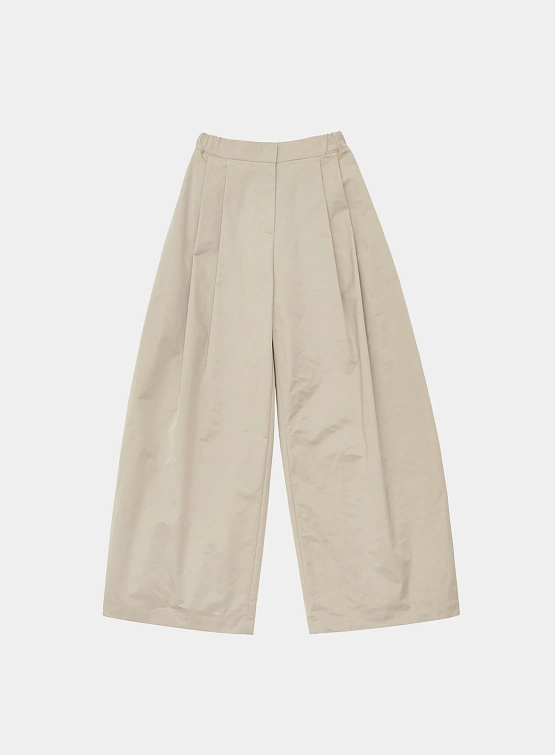 Женские брюки AMOMENTO Two Tuck Balloon Pants Beige