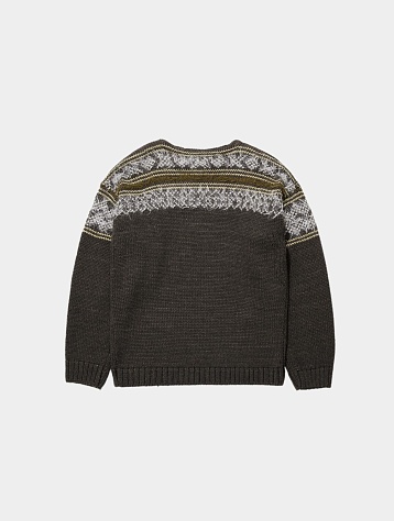 Свитер OPEN YY Fair Isle Sweater Charcoal