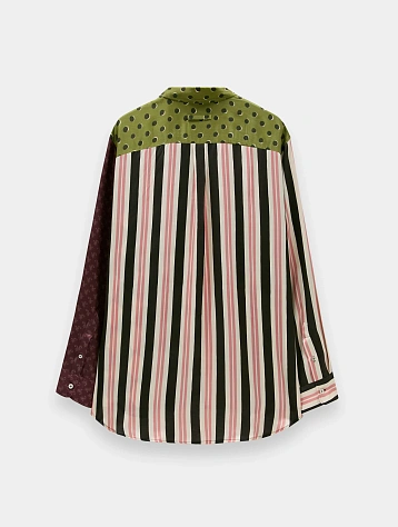 Рубашка Jean Paul Gaultier Unisex Satin Printed Patchworks Multi