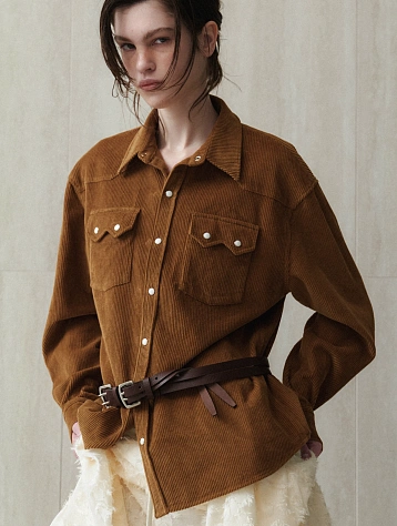 Ремень EPINGLER  2-Line Leather Brown