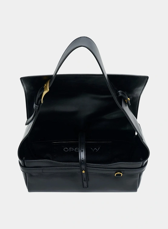 Женская сумка OPEN YY Leather Belting Duffle Black