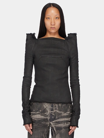 Женский топ RICK OWENS DRKSHDW Denim Tec Wax Black