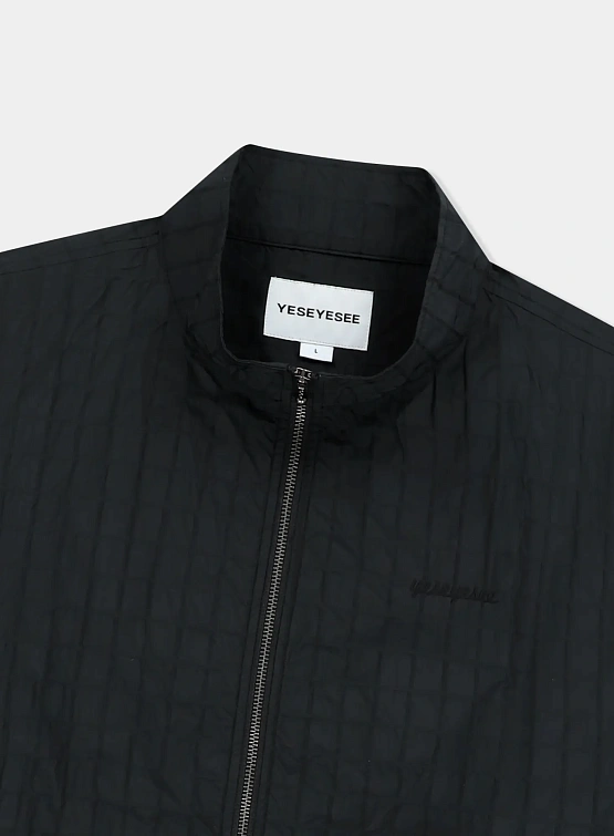 Ветровка YESEYESEE Windowpane Zip Blouson Black
