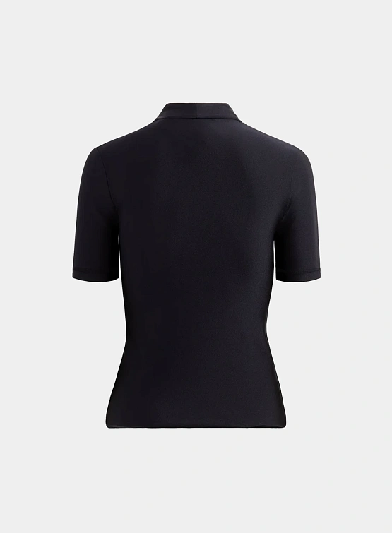 Женская футболка Coperni High Neck Fitted Black