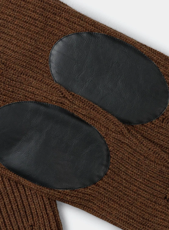 Кардиган MM6 Maison Margiela Distressed Brown