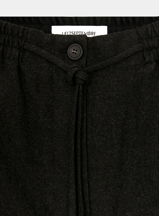 Женские брюки LE17SEPTEMBRE Drawstring Easy Wool Charcoal