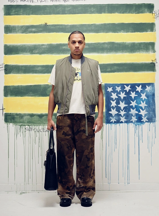 Джинсы PIET Distressed Camo Oversized