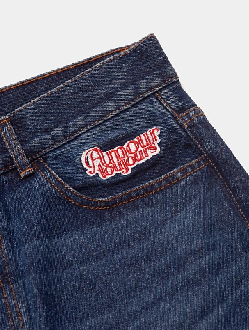 Джинсы Carne Bollente Back Pocket Pleasures Washed Blue